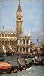 Retorno del Bucentoro al Molo el día de la Ascensión (detalle)